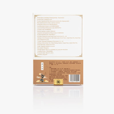 Prova i benefici per la salute del tè nero di Jinhua Fuzhuan 500g di tè ufficiale caldo di Shaanxi prodotto con ingredienti naturali