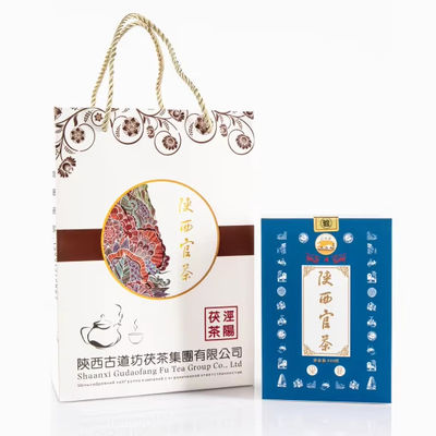 Durata di conservazione a lungo termine 1000 g Collezionabile Grado di Te' di mattoni Oro nero con fiori d'oro da Shaanxi Fonte ufficiale del tè