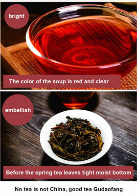 Specialità Health Drink Tè scuro Shaanxi Tè nero fermentato biologico 500 grammi Tè di mattoni neri certificato Halal Tè stampato a foglie in scatola