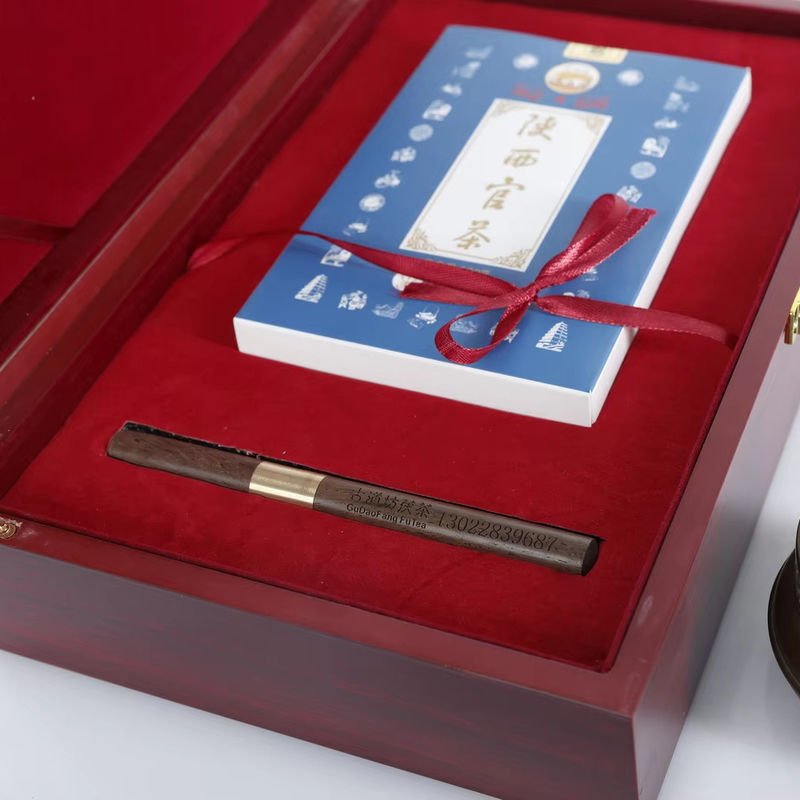 Set regalo ufficiale di tè tradizionale cinese Shaanxi Pressa a mano per la perdita di peso Tè per fegato e reni Età 5-10 anni
