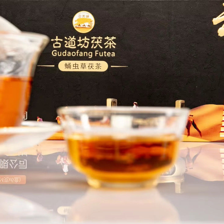 Fuzhuan Golden Flower Dark Tea 144g per la reception aziendale