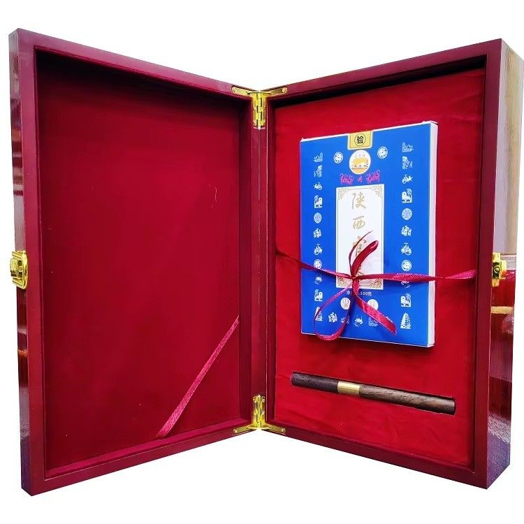 Tè scuro Fu Zhuan Tè secco di mattoni Shaanxi Cartolina da visita per regali e artigianato tradizionale